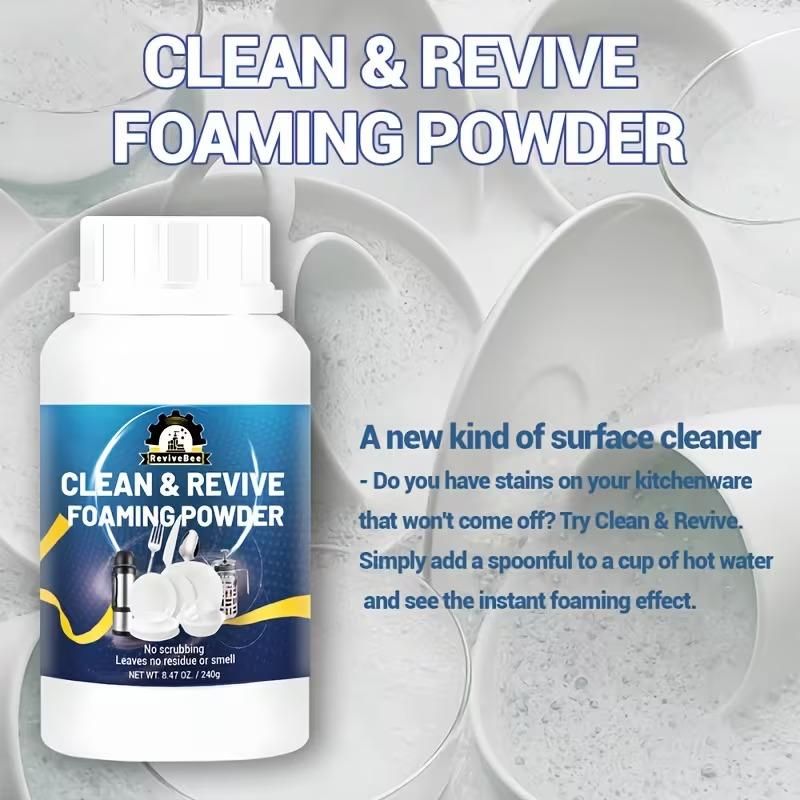 Clean & Revive Foaming Powder For Deep-Cleaning Dish Cleaner 240 gm (Pack of 2)