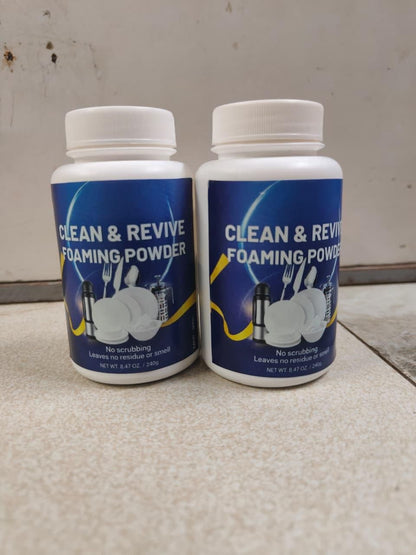 Clean & Revive Foaming Powder For Deep-Cleaning Dish Cleaner 240 gm (Pack of 2)
