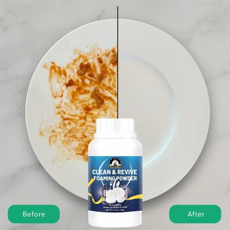 Clean & Revive Foaming Powder For Deep-Cleaning Dish Cleaner 240 gm (Pack of 2)