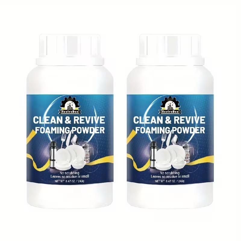 Clean & Revive Foaming Powder For Deep-Cleaning Dish Cleaner 240 gm (Pack of 2)